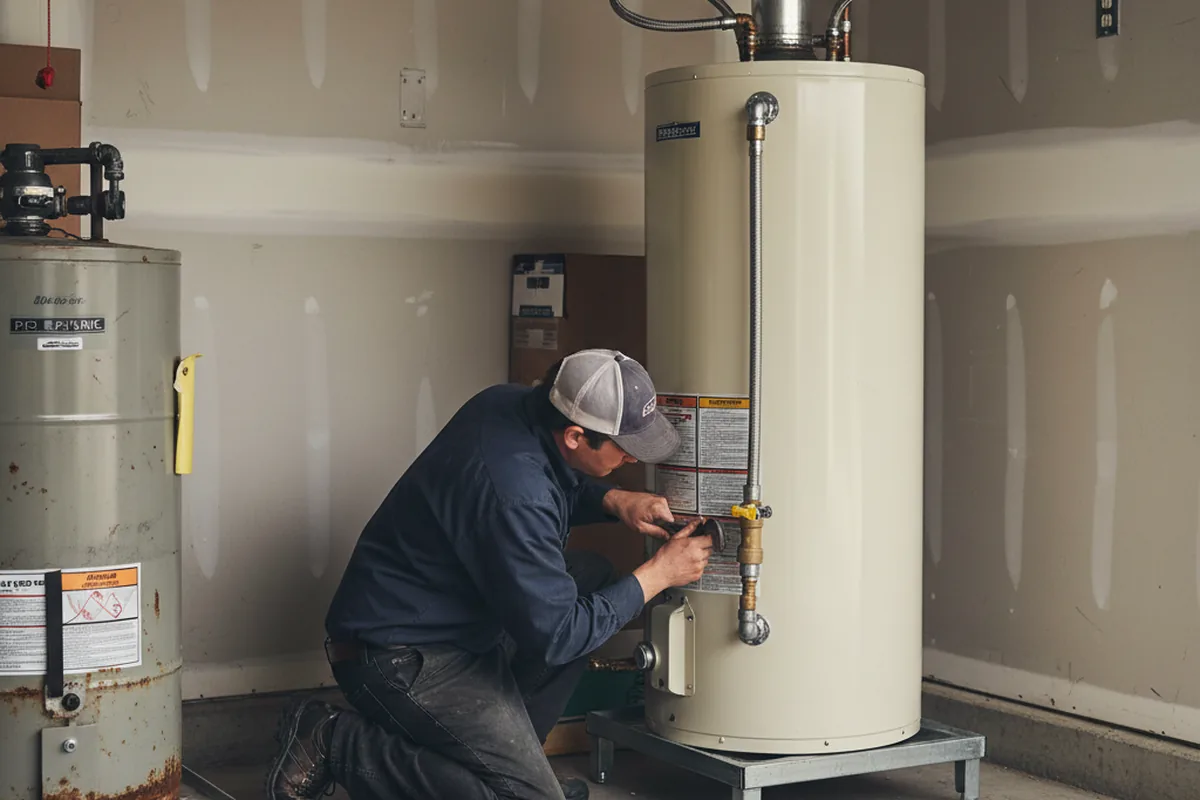 Water heater and shutoff valve replacement in Hazel Crest